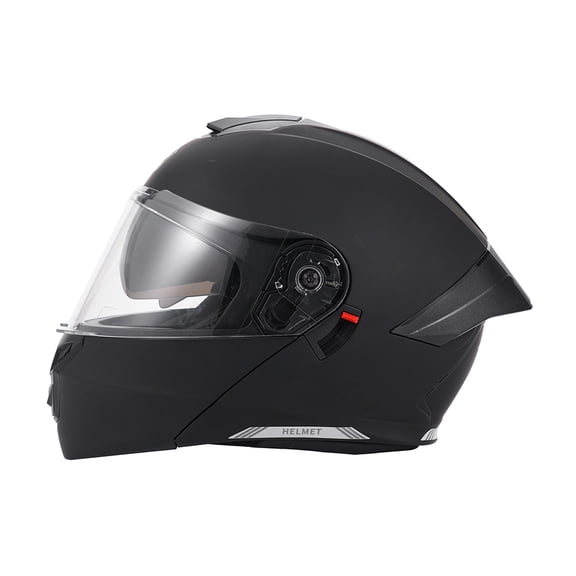 XiongXiong Motorcycle Helmets, Motorcycle Helmet Flip Up for Adults, Dirt Bike Helmet, Sun Visor Snowmobile, ATV Off Road Helmet DOT Approved, Black