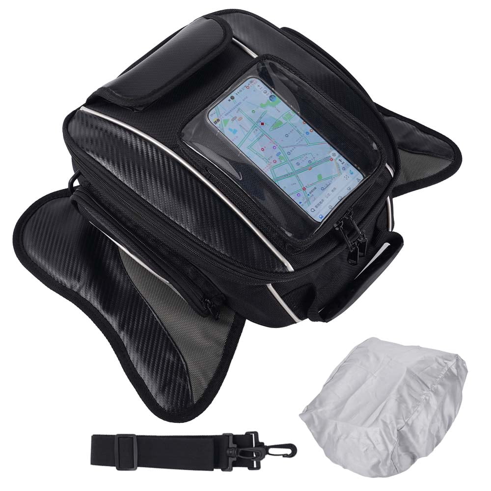 XiongXiong Motorcycle Tank Bag, 10L Waterproof Strong Magnetic ...