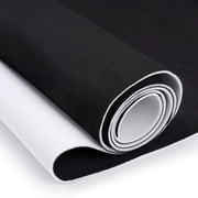 XiongXiong Suede Auto Headliner Fabric 98"L 60"W with Foam Backing - Black Interior Replacement Material for Car, Truck, RV Roof, DIY Headliner, Black