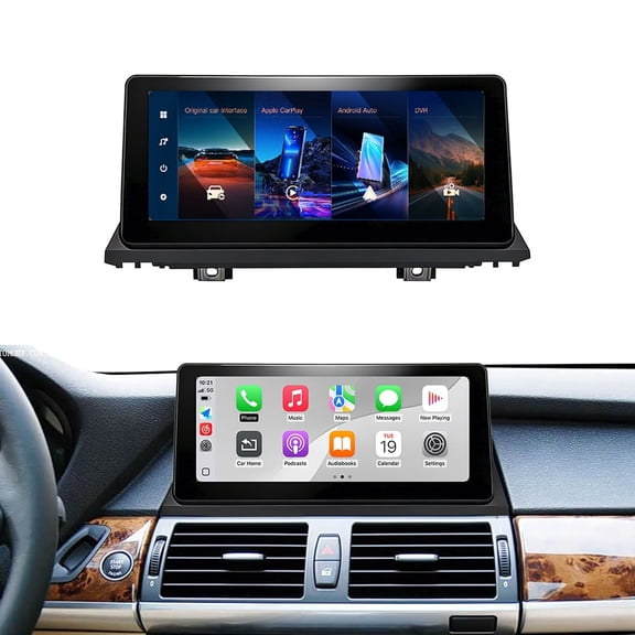 10.25" Wireless Carplay Android Auto for BMW X5 E70 E71 CIC 2011-2013