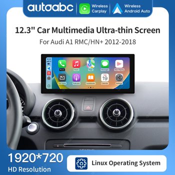 12.3" Wireless Carplay Android Auto For Audi A1 MMI 3G HN+ System 2012-2018