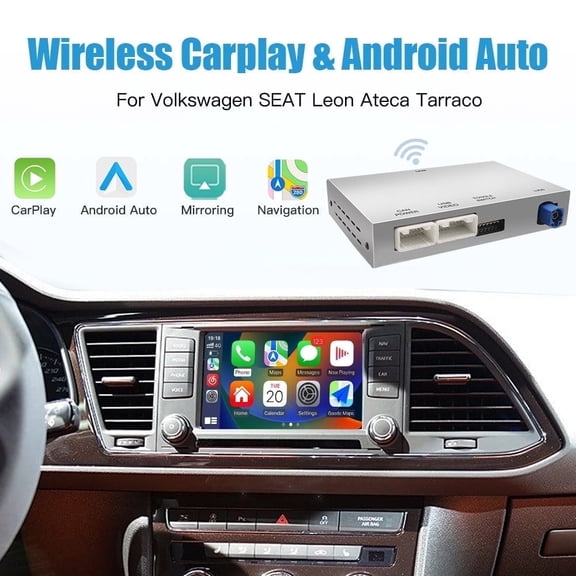 Wireless Carplay Android Auto interface adapter for Volkswagen SEAT Leon Ateca Tarraco