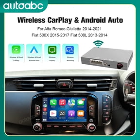 Wireless Carplay Android Auto interface adapter for Fiat 500X 2015-2017