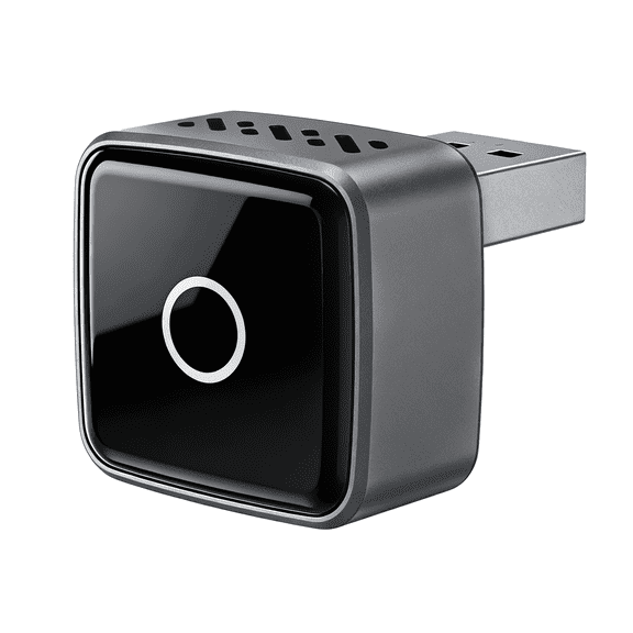 AUTOABC Mini Ultra Wireless CarPlay Adapter,Wired to Wireless Car Android Auto Adapter, Dual-Band WiFi, Fast Connect, for Wired CarPlay&Android Auto Cars