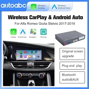 Wireless CarPlay Android Auto interface adapter For Alfa Romeo Giulia/Stelvio 2017-2019