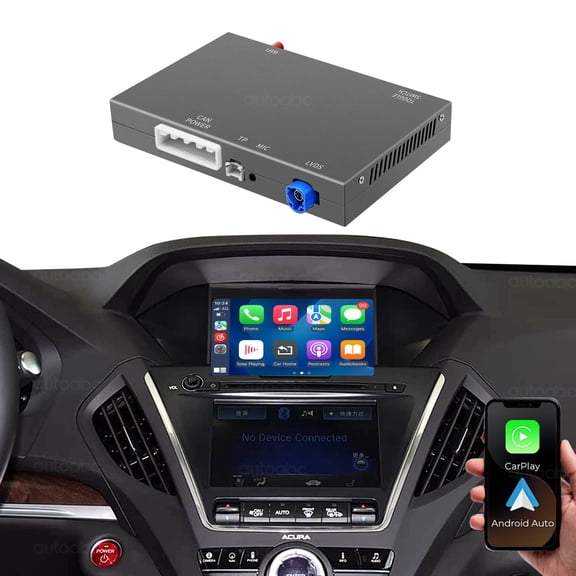 AUTOABC Wireless CarPlay Android Auto Module for Acura Dual-Screen Retrofit Kit Decoder