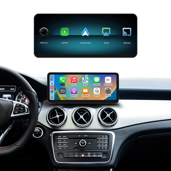 New 12.3 Inch Linux Ultra-thin IPS TouchScreen For NTG5.0/5.1 System C/GLC/V Class W205/W446 Chassis 15-18 Year With Android Mirror Link AirPlay Carplay HD Resolution 2400*900P 2.5D Radian