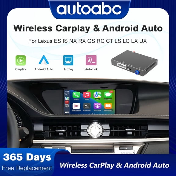 Wireless Carplay Android Auto interface adapter for Lexus ES/IS/NX/RX/GS/RC/CT/LS/LC/LX/UX 2014-2019 with Automotive Joystick Models