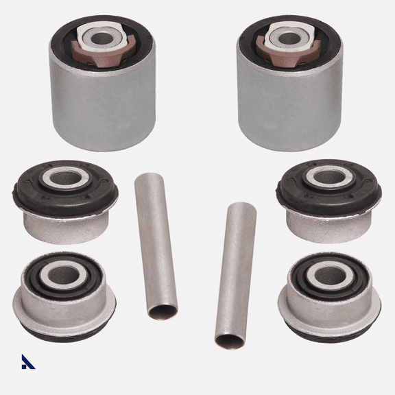 AUTOACER - 4 piece Front Lower Control Arm Bushing Kit with 2 Insert Sleeves Left & Right Side for Jaguar S-Type 1999-2008 V6-V8 Up Until VIN#M45254, OEM Compatible JLM21535, XR851825, XR851824