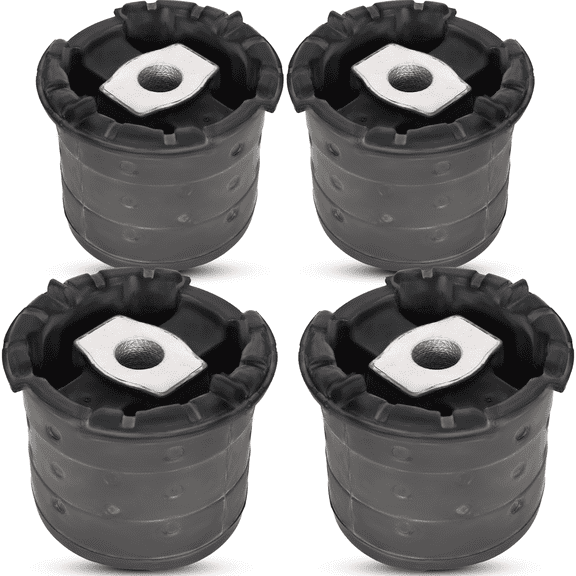 AUTOACER Rear Bushing Kit 4 Pcs - Rear Axle Subframe Mount / Bushings ( All Four Sides) for BMW E53 (X5) 2000-2006, E71, E72 (X6) 2008-2014, OEM 33316770454, 33311093662, 33176770457, 33171096192