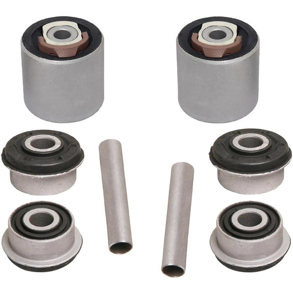 AUTOACER Complete Bushing Kit 4 Piece - Front Lower Control Arm Bushes (Left + Right) & 2 Insert Sleeve for THUNDERBIRD 2002-2005, LS 1999-2006, OEM Compatible XR851825, XR851824, 2W4Z-3079-AA