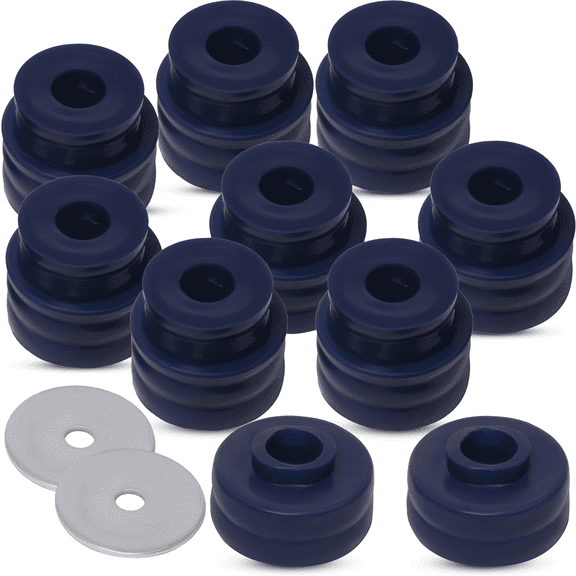 AUTOACER - Complete Front & Rear Body Mount Bushing Kit (Left & Right Side) 20 pcs in High Grade Polyurethane PU Compatible with F-250 / F-350 SUPER DUTY 2WD / 4WD fits 1999 - 2017