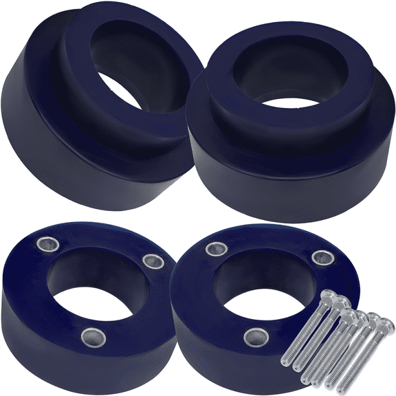AUTOACER Complete Leveling Lift Kit 50mm / 1.9 inches - 4p Front Strut Spacers & Rear Spring Spacers (Left & Right) made in High Grade Polyurethane / PU - Fits Pathfinder R51 Year 2005 - 2012