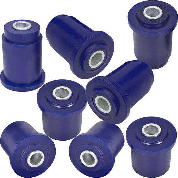 AUTOACER - Complete Front Upper & Lower Control Arm Bushing Kit 8 Pcs in High Grade Polyurethane (PU) For QX56, QX80, ARMADA, FRONTIER, PATHFINDER, TITAN, XTERRA - Year 2004-2019