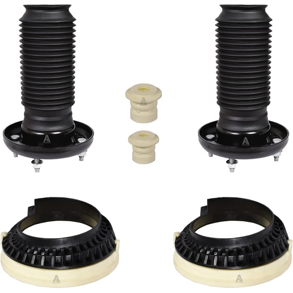 AUTOACER - Complete Rear Axle Strut Mount Assembly 10 Pcs - Suspension Strut Mount Support Includes Boot, Spring Seat & Bump Set for Left & Right of S-TYPE 1999-2008, OEM C2Z5531, XR845904, XR845905