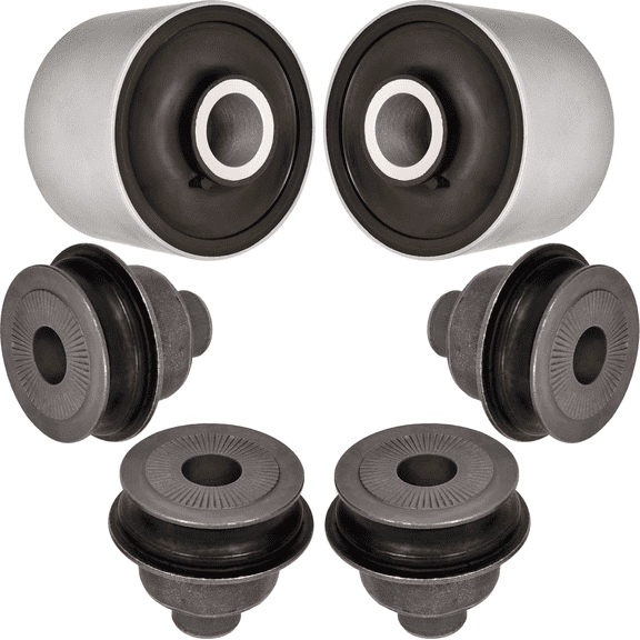 AUTOACER Control Arm Bushing Kit 6 Piece - Front Lower Control Arm Bushings Left & Right Side (Includes Inner Sleeve for smaller Bush)  for LS430 2001 - 2006, OEM 48652-50050, 48640-50050