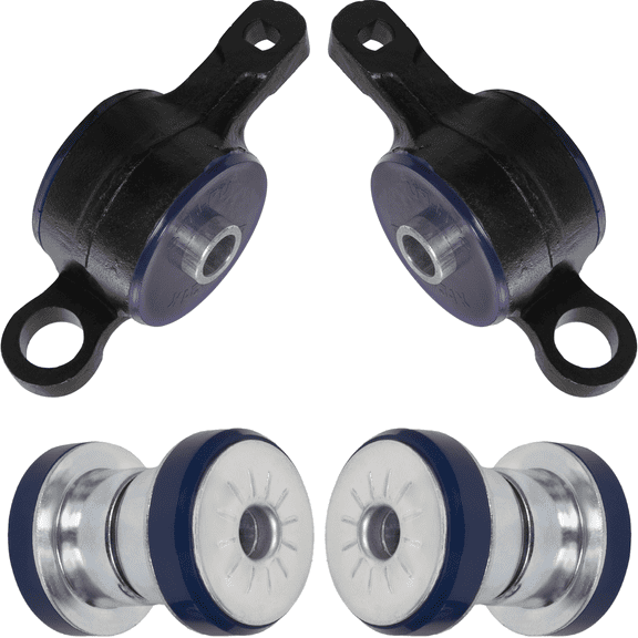 AUTOACER Front Control Arm Repair Kit 4 Piece - Front Lower Control Arm Poly Bushings with Bracket (Left & Right) for Lexus LS430 2001 2002 2003 2004 2005 2006 All Trims & Models