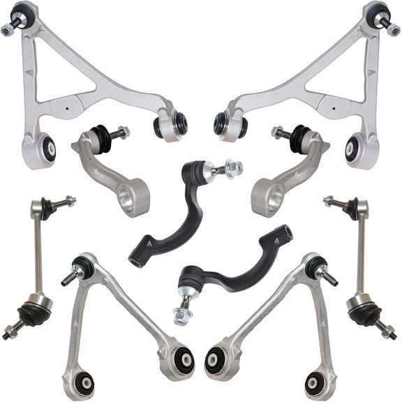 AUTOACER - Front & Rear Control Arms with Ball Joints & Bushes, Stabilizer Sway Bar Links & Tie Rods for S-TYPE 2002-2009, XJ8 2004-2009, XJR 2004-2009, SUPER V8 2005-2009, VANDEN PLAS 2004-2009