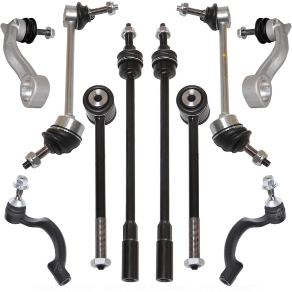 AUTOACER - Front & Rear Suspension Kit 10 Pcs - Front & Rear Sway/Stabilizer Bar Links & Torque Tie Rod Set/Assembly Left & Right for XJ8 /XJR 2004-2009 XK/XKR 2007-2015 XKR-S 2010-2015