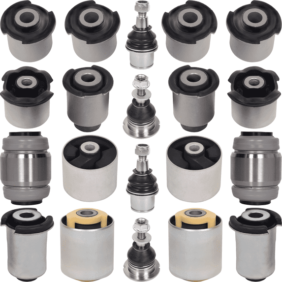 AUTOACER Front & Rear Suspension Kit - Complete Front, Rear, Upper & Lower Control Arm Bushings and Ball Joint Kit 20 Pcs Left & Right for Land Rover Range Rover Sport 2005 - 2013