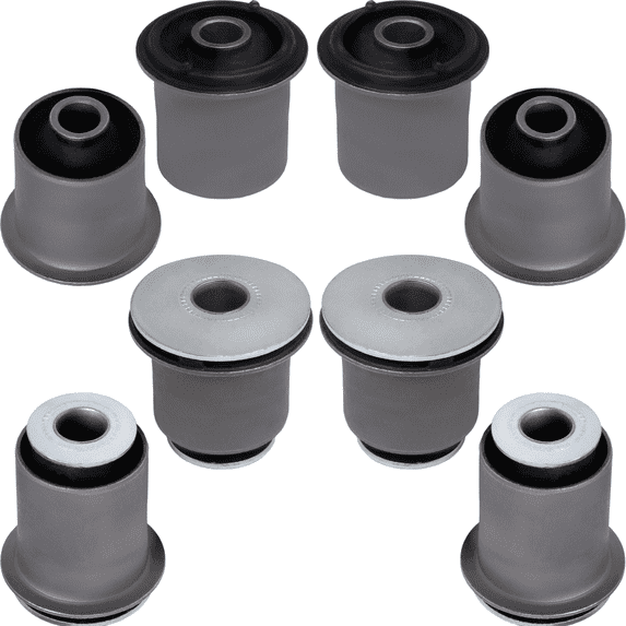 AUTOACER Front Suspension Kit 8p - Front Upper & Lower Control Arm Bushings (Left & Right) for TUNDRA 2000 - 2006, SEQUOIA 2001 - 2007, 2WD / 4WD Models, OEM# 48632-34010, 48654-34010, 48655-34010