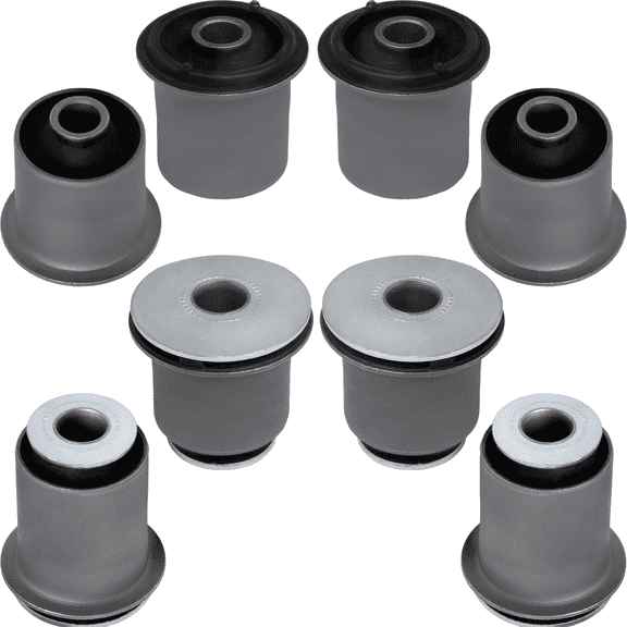 AUTOACER Front Suspension Kit 8p - Front Upper & Lower Control Arm Bushings (Left & Right) for TUNDRA 2000 - 2006, SEQUOIA 2001 - 2007, 2WD / 4WD Models, OEM# 48632-34010, 48654-34010, 48655-34010