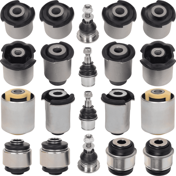 AUTOACER Complete Suspension Kit 20 Piece - Front Upper & Lower Control Arm Bushings & Ball Joints, Rear Lower Bushings & Knuckle Arm Bushes for LR3 2004 - 2009, LR4 2009 - 2018 All Models