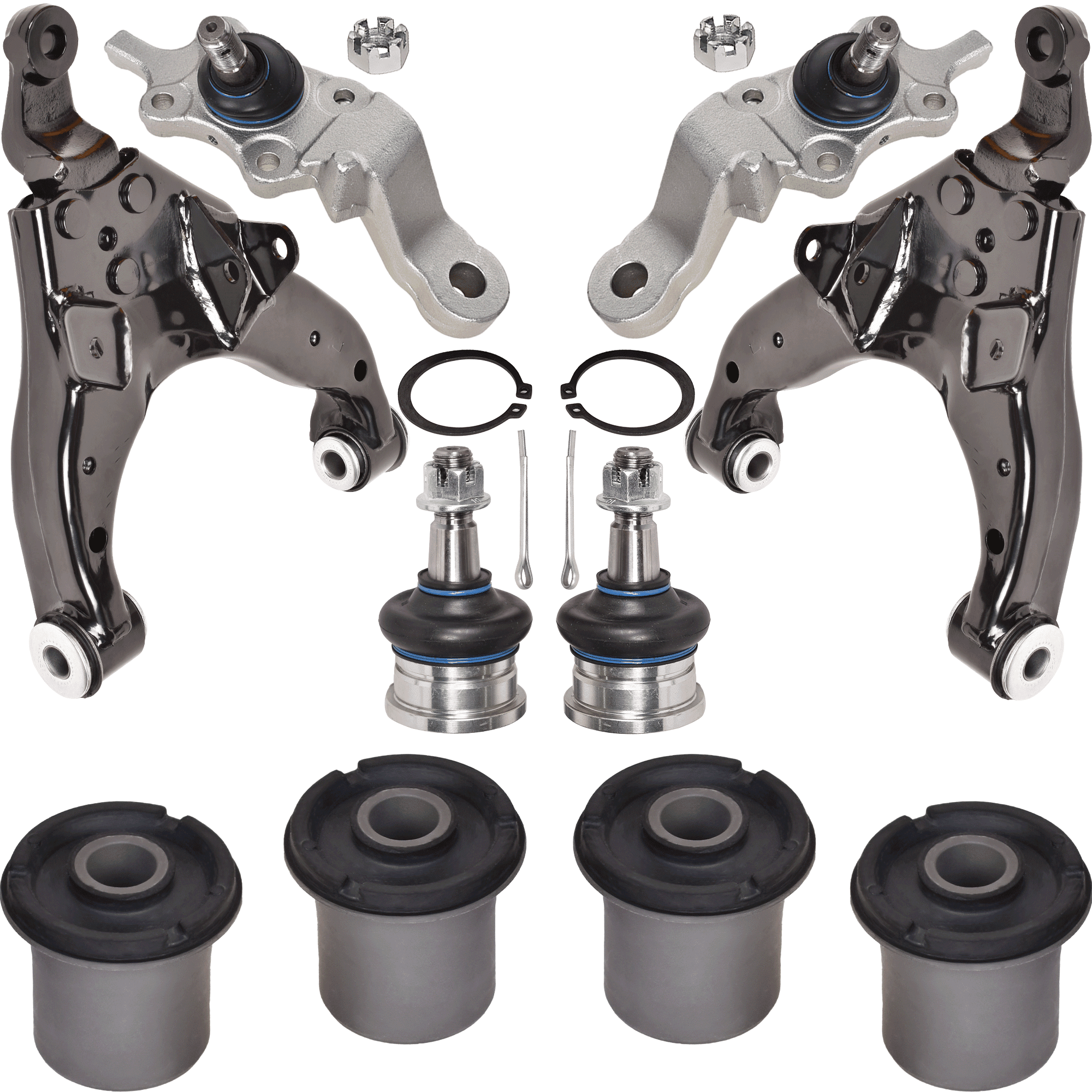 AccuTune Offroad, Tubular Upper Control Arm Kit, Heim Joint, Ball Joint, 2005-23 Tacoma - AccuTune Off-Road