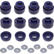 AUTOACER Polyurethane/Pu Complete 24 Pieces - Front & Rear Body Cab Mount Bushing OVAL Kit with Washers - Compatible With Silverado/Sierra 1500 & 2500 All Cabs 2WD/4WD models 1999-2014