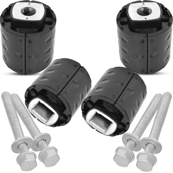 AUTOACER Rear Axle Subframe Mount Kit 8 Piece - Rear Subframe Mounts Bushings & Hex Bolts with Washer (10.9 Grade) for BMW Series 5 (E60, E61) 2004-2010, Series 6 (E63, E64) 2003-2010