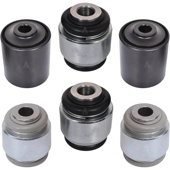 AUTOACER - Rear Lower Control Arm Bushing Kit 6 pcs - 4 Hydra Bushes & 2 Solid Bushings Left & Right for XJ8, XJR 2004-2009, OEM C2C39586, C2C39585,C2C36792, C2C33864, C2C24616, C2C36791, C2C2430