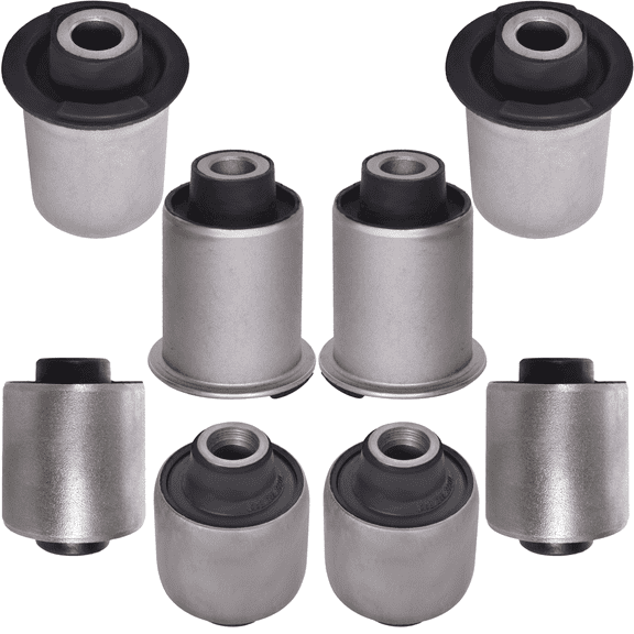 AUTOACER Rear Suspension Bushing Kit 8 Piece  - Control Arm & Trailing Arm Bushings (Left & Right) for Pathfinder R51M 2.5 dCi, Pathfinder R51M 3.0 dCi, Pathfinder R51M 4.0 2005-2014