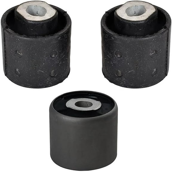 AUTOACER Rear Subframe Bushing Kit 3 pcs - Rear Subframe Differential Bushing 2 pcs & Differential Beam Bushing 1 pc kit Front & Rear for 1998-2005 E46 3 Series, 2004-2008 E83 X3
