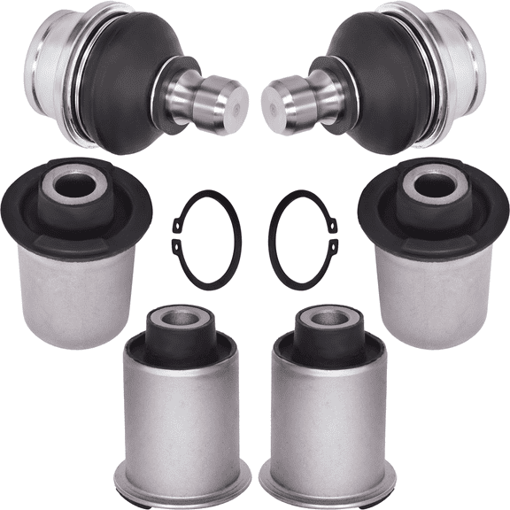 AUTOACER Rear Suspension Kit 6 Pcs - Rear Upper Control Arm Bushings & Ball Joints (Left + Right) for Nissan Pathfinder R51 2005 - 2014 RWD / AWD Models, OEM #55045-EB30B, 55501-EB300, 55502-EB300