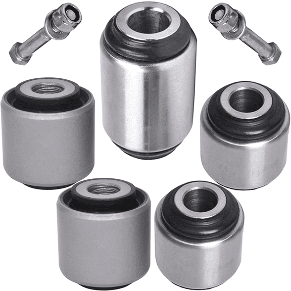 AUTOACER Rear Suspension Watts Linkage Arm Bushing Kit 5 Pcs - Watts Linkage Arm & Assembly Bushings for DISCOVERY II All Models, 1998 - 2004, OEM RGX100960, RGX100970, RGX100960G, RGW100020G