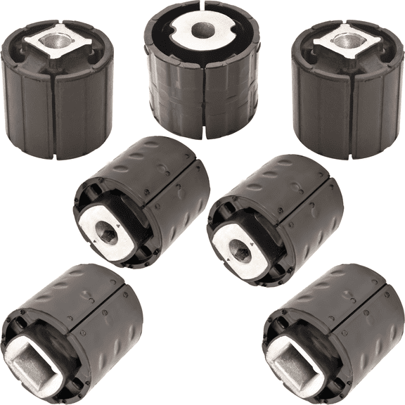 AUTOACER Subframe Mount Kit 7 Pcs - Rear Axle Subframe Bushes (All 7 Bushes) Fits 5 6 Series E60 E61 E63 E64, Year 2003 - 2010 OEM Compatibility 33316764904, 33316770826, 33176767525, 33176770825