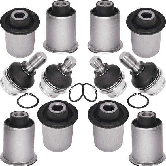 AUTOACER Complete Rear Suspension Kit 12 Pcs - Rear Upper, Lower Control Arm Bushings & Ball Joints (Left & Right) for Nissan Pathfinder R51 2005-2014 Fits 2.5 YD2 dCi / 3.0 V9X Turbo dCi RWD / AWD