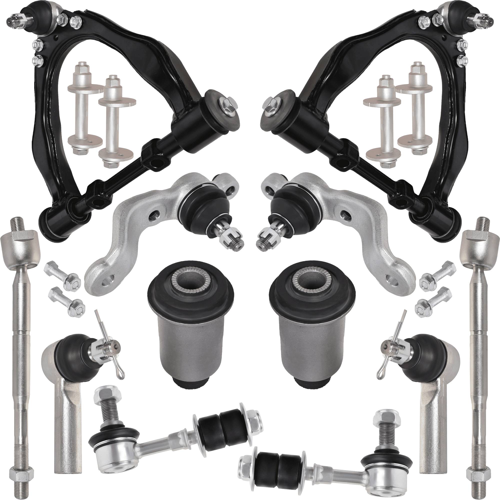 AUTOACER Suspension Kit 16p - Front Upper Control Arms, Lower Ball ...