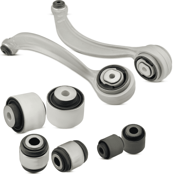 AUTOACER Suspension Kit 8p - Front Lower Forward Control Arms & Front Lower Lateral Arm Bushings Left & Right for S-TYPE, XF (XFR / XFR-S), XJ (XJR / XJ8), SUPER V8, XK / XKR / XKR-S, VANDEN PLAS
