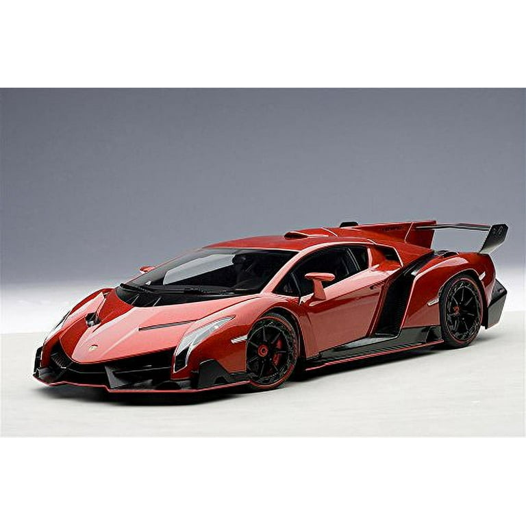 オートアート　1/18 Lamborghini Veneno レッド AUTOart Red Lamborghini Veneno Replica | LIVECARMODEL