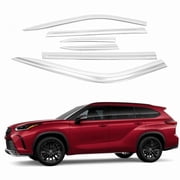 AUTOCLOVER Chrome Side Wind Deflectors 6p compatible with 20202026 Highlander