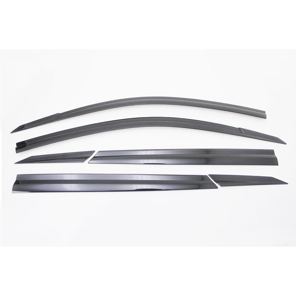 AUTOCLOVER Smoked Black Window Visor Rain Guards Side Wind Deflectors 6p for 2016 ~ 2021 Tucson