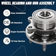 thumbnail image 1 of AUTOCLUB 512460 5-Lug Rear Wheel Bearing Hub for 2011-2020 Ford Explorer, 2013-2018 Ford Police Interceptor Utility 2014 2015 2016 2017 Replacement Assembly 14 15 16 17 18 Left Rig, 1 of 6