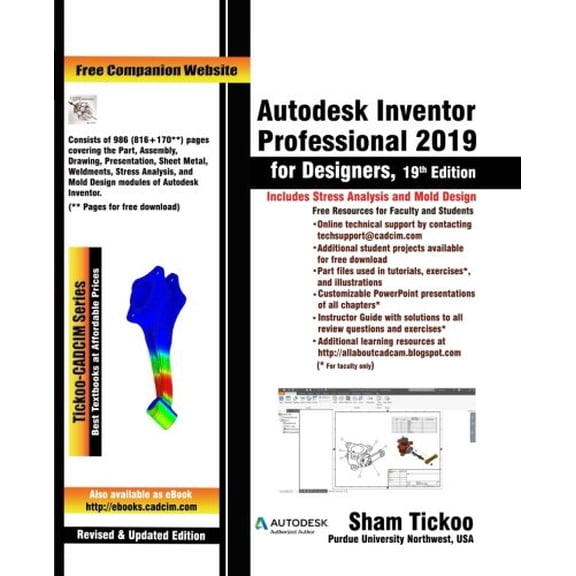 Pre-Owned Autodesk Inventor Professional 2019 for Designers, 19th Edition