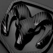 AUTOGEM 2013 2018 RAM 1500 2500 3500 Grille Emblem   Carbon Decal Finish, Truck Front Badge Replacement