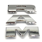 AUTOGEM 2019 2025 RAM 2500 3500 4500 Grille Emblem Chrome   Front Center Exterior Badge Replacement Set