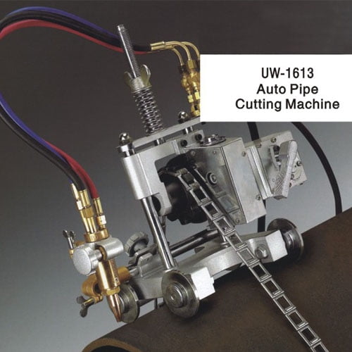 AUTOMATIC OXY-FUEL PIPE CUTTING/BEVELING MACHINE.