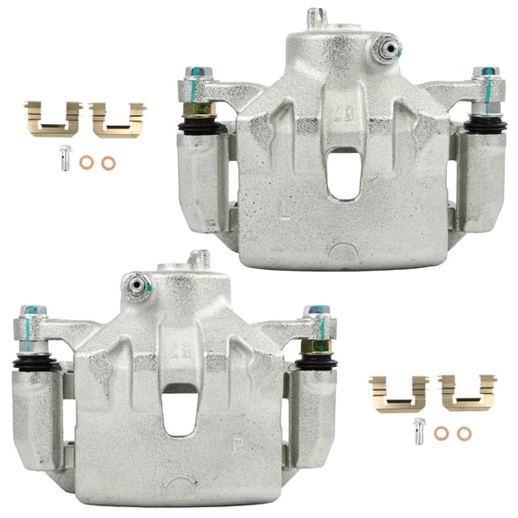 AUTOMUTO 19B6790 19B6791 Brake Caliper Front 2PCS Replacement For 2013-2017 For Hyundai For Elantra GT,2012-2017 For Hyundai For Veloster,2014-2018 For Kia For Forte,2014-2016 For Kia For Forte Koup