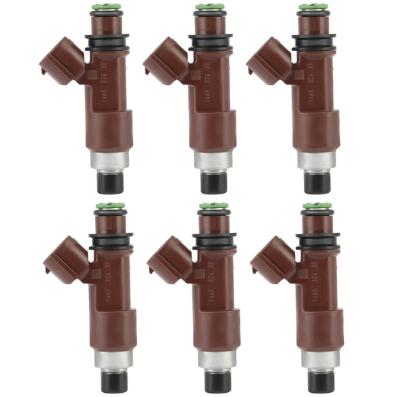AUTOMUTO 2 Holes 6Pcs Fuel Injectors Compatible for 2006-2007 for Subaru for B9 Tribeca, 2008-2009 for Subaru for Legacy, 2005-2009 for Subaru for Outback FJ859,16611AA700