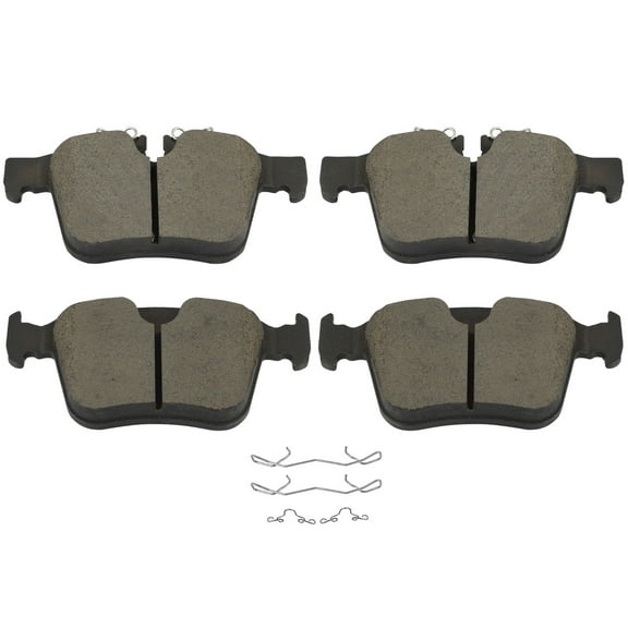 AUTOMUTO 4PCS Rear Ceramic Brake Pads Set D1821 For Jaguar E-Pace/F-Pace/I-Pace/XE/XF,For Land Rover Discovery Sport/Range Rover Evoque/Range Rover Velar,For Volvo S60/S90/V60/V60 Cross Country/V90